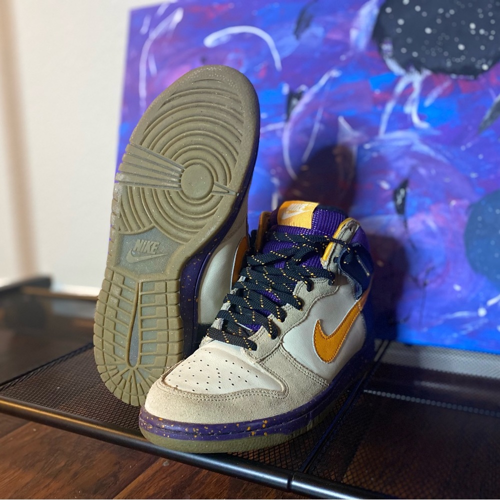 Nike Dunks/purple/black/cream/orange